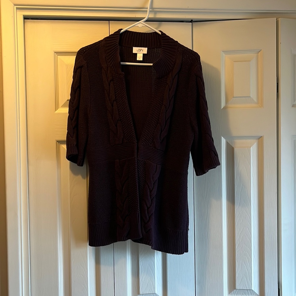 Plum (deep purple) 3/4 Loft sweater